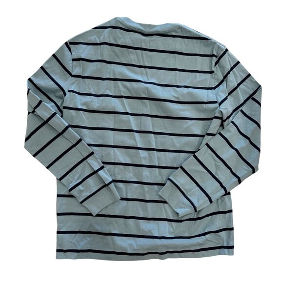 CLUB MONACO Blue Striped Long Sleeve Crewneck Shirt NEW without tags never worn - Picture 3 of 4